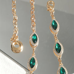Golden Waist Chain Crystal Rhinestone Boho Body Chain Belt for Women