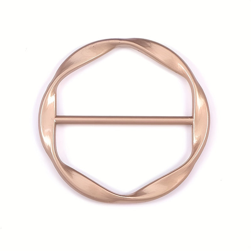 4pcs Scarf Ring Clip Round Buckle Clothing Ring