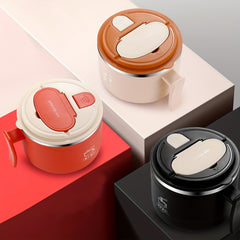1300ml Stainless Steel Noodle Bowl Anti-Scalding Student Lunch Box