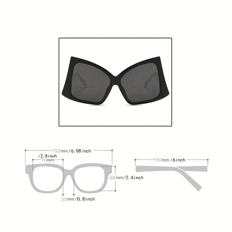 Y2K Oversized Bow Sunglasses Gradient Lens UV400