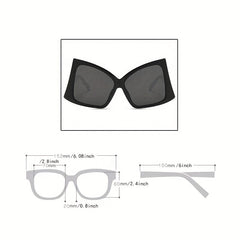 Y2K Oversized Bow Sunglasses Gradient Lens UV400