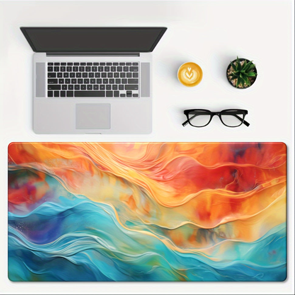 Colorful Water Pattern Mouse Pad Keyboard Mat Table Mat Gift Plus Size