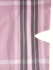 Plaid Print Long Sleeve Open Front Blazer