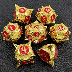 7 Die Metal Polyhedral Dice Set with Gift Box