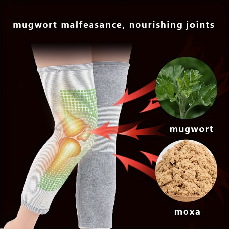2pcs Warm Knee Pads 45-90kg Chinese Wormwood Essence Spotted Wormwood Knee Pads