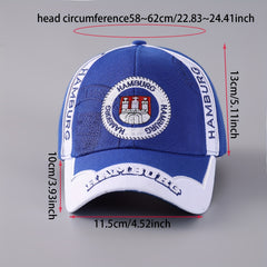 Letter Baseball Cap Men's Casual Curved Brim Peaked Cap