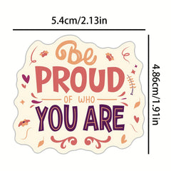 100pcs Motivational Vinyl Stickers for Laptops and Bottles