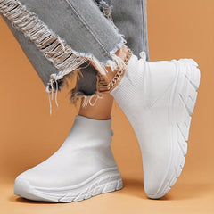 Mesh Slip On Running Shoes Soft Comfortable Outdoor Sneakers