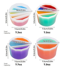 Split Cup For Paint Pouring Silicone Split Pouring Cup With Dividers