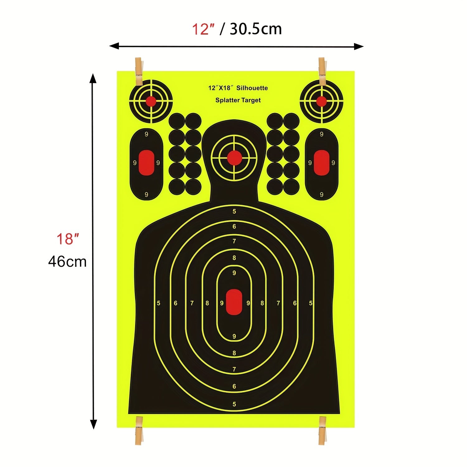 10pcs Airsoft Shooting Targets 30x48x45cm for Range Training