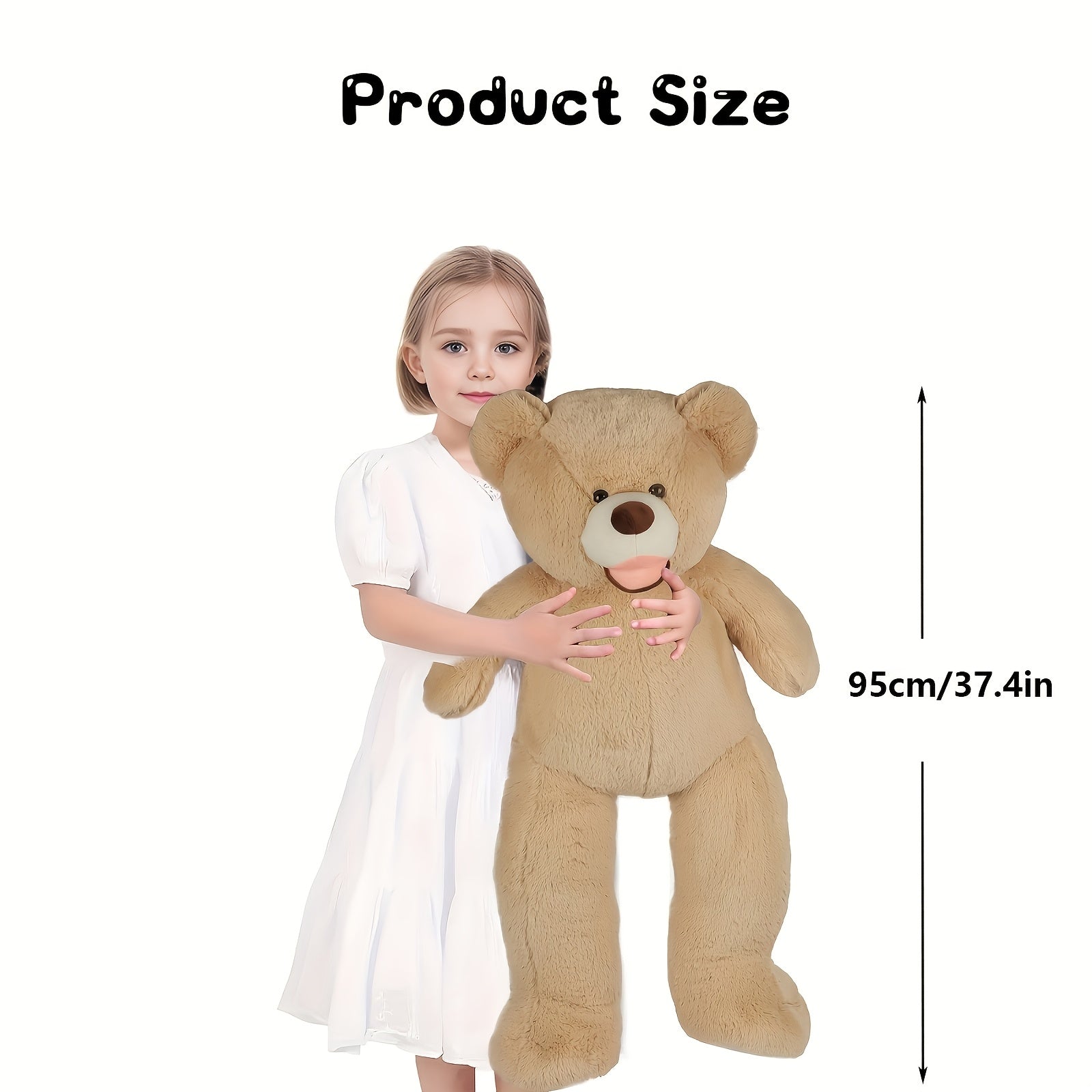 4in Cartoon Plush Doll Big Bear Throw Pillow Stuffed Animal Soft Plush Toys
