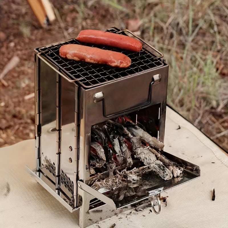 Portable Wood Stove for Camping Picnic BBQ Lightweight Kitchenware