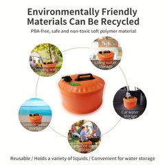 15L Collapsible Water Storage Jug Portable Leakproof Tank