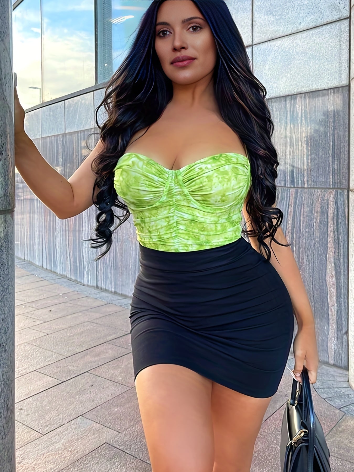 High Waist Bodycon Mini Skirt Sexy Solid Casual Summer Skirt Women's Clothing