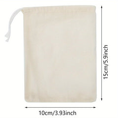 20pcs Muslin Bag Pouch Cotton Drawstring Wedding Home Supplies