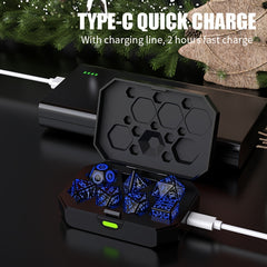 7pcs LED Dice Set USB Rechargeable Breathing Lights