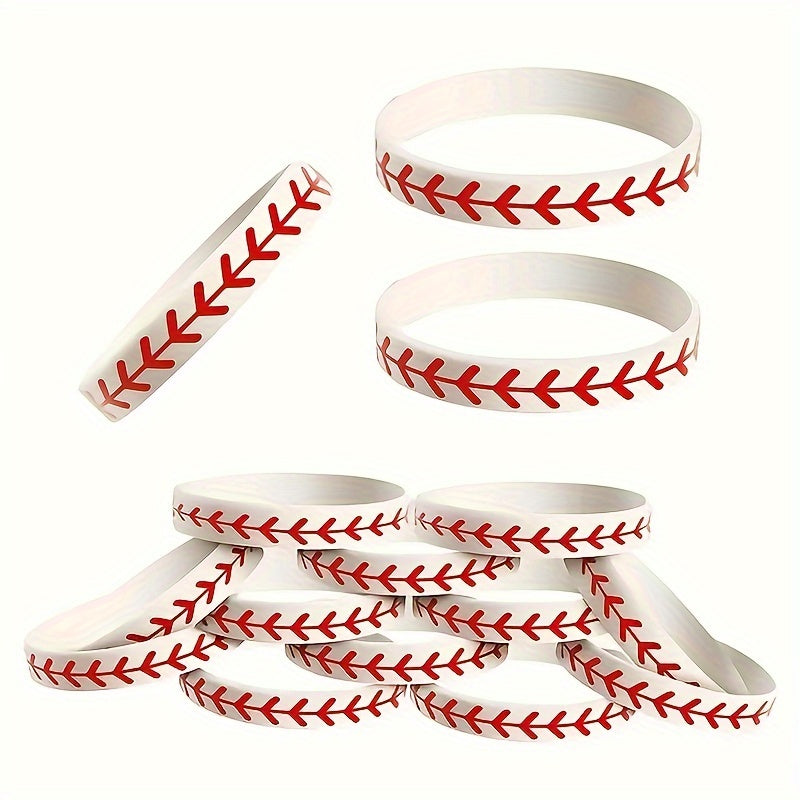 15 Softball Bracelets Softball Wristband Silicone Softball Players Teams