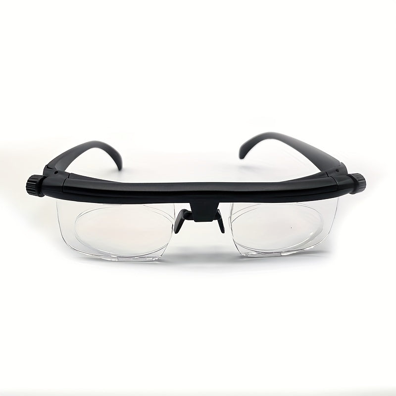 Men's Adjustable Reader Glasses 3-6 Diopter Casual Eyewear