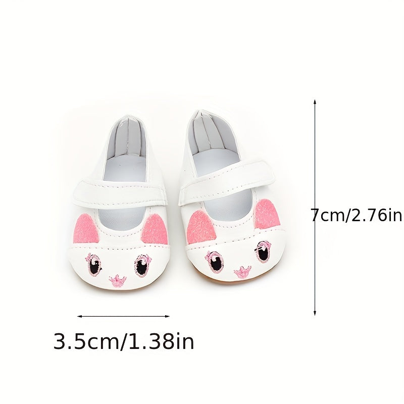 18 Inch American Doll Shoes Set for Reborn Doll Dress Up Toy