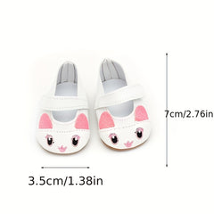 18 Inch American Doll Shoes Set for Reborn Doll Dress Up Toy