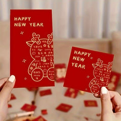 6pcs Cartoon Spring Dragon Year Red Envelope Lucky Money Packet