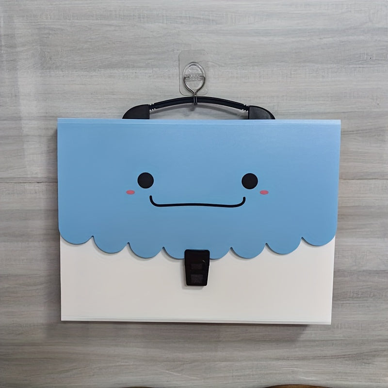 13 Squares Cartoon Pattern Organ Bag Portable File Organizer School