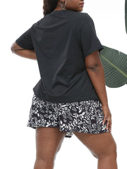Star Print Top & Shorts Two Piece Set