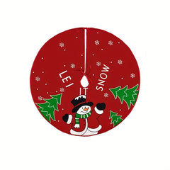 Disposable Christmas Tree Skirt Creative Printing Tree Bottom Decoration