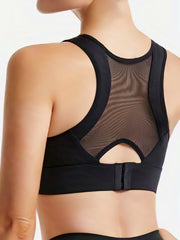 Racerback Wireless Sports Bra High Impact Push Up Tank Bra Women's Lingerie