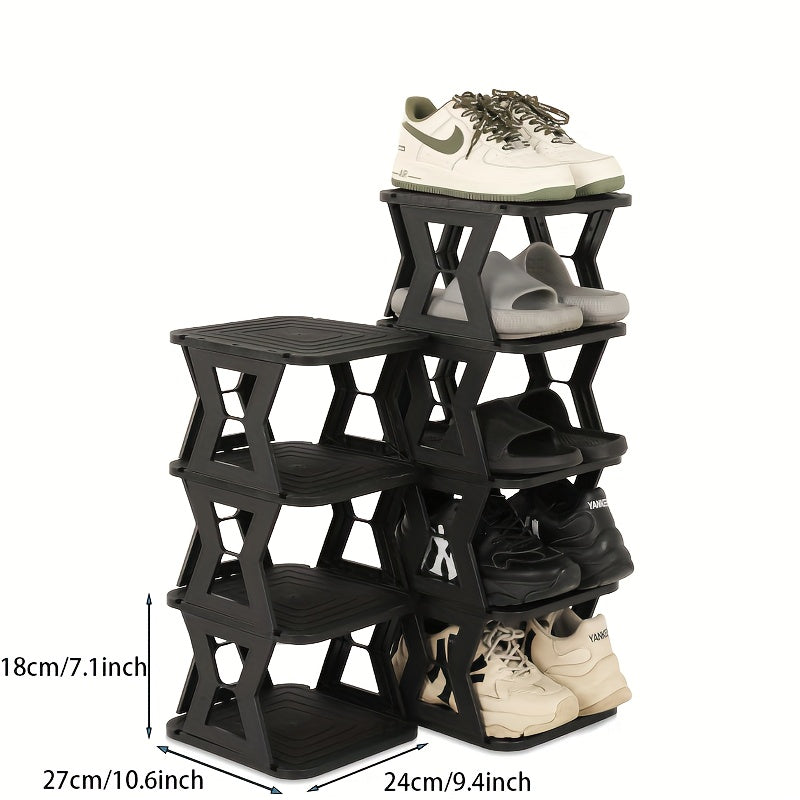 Folding Shoe Rack Bathroom Toilet Shoe Storage Shelf