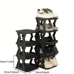 Folding Shoe Rack Bathroom Toilet Shoe Storage Shelf