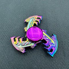 Zinc Alloy Fidget Spinner Rainbow Colors Durable Hand Toy for Boredom