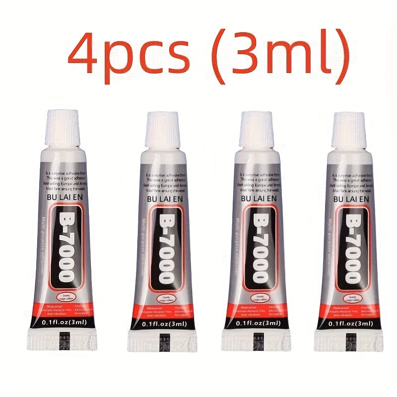 4pcs B7000 3ml Multi Strong Glue Waterproof Universal DIY Crafts