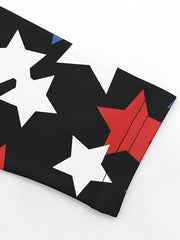 Girls Crown Stars Bow and Fish Scales Athletic Leggings