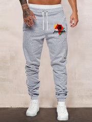 Africa Territory Men's Drawstring Sweatpants with Pocket