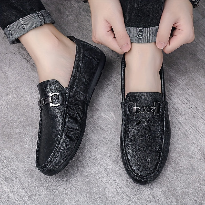 Men's Moc Toe Loafer Shoes Slip On Driving Shoes Men's Shoes