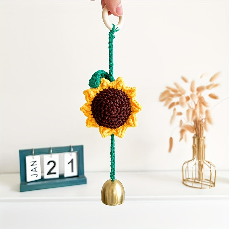 Summer Sunflower Wind Chime Car Charm - Romantic Birthday Gift