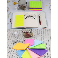 50 Sheets Large Square Sticky Notes, Bright Colors, Self Adhesive, 10x10cm