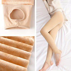 Plush Lined Tights High Waist Thermal Leggings Women's Stockings