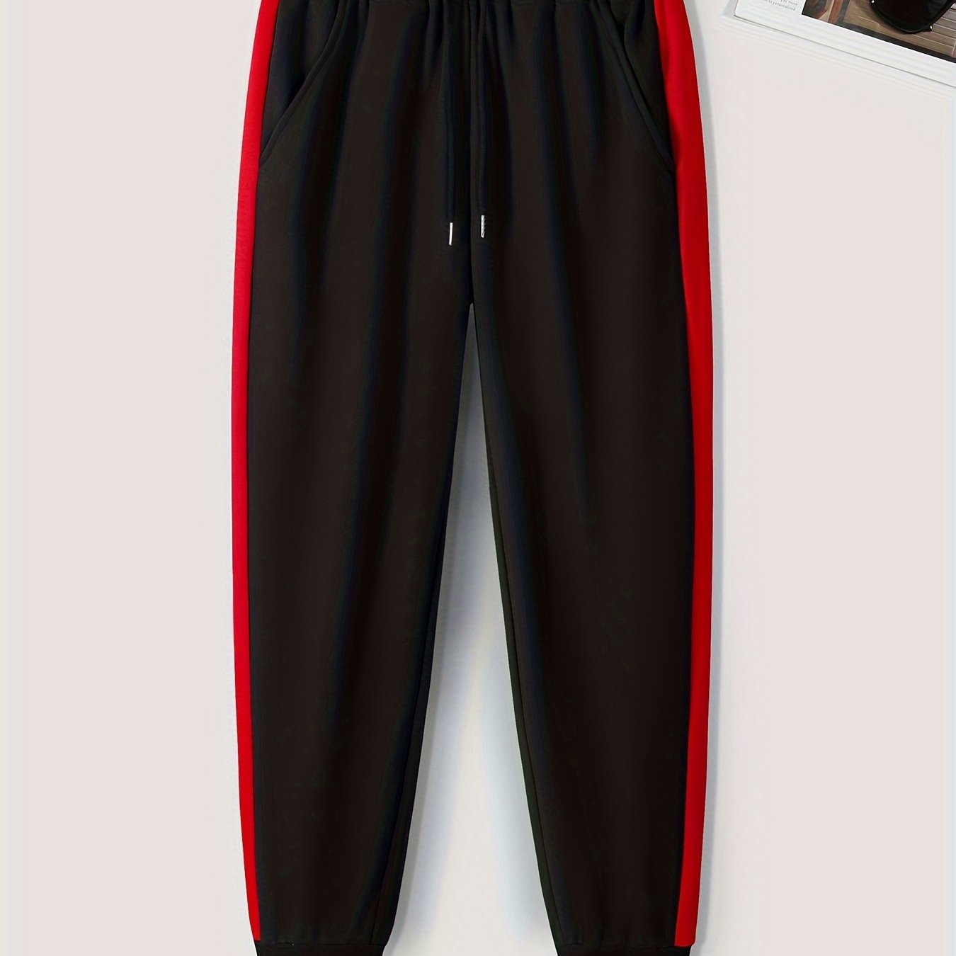 Men's Print Drawstring Sweatpants Loose Casual Trousers for Spring Autumn