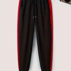 Men's Print Drawstring Sweatpants Loose Casual Trousers for Spring Autumn