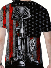 Men's Casual Street Style Print T-shirt for Summer