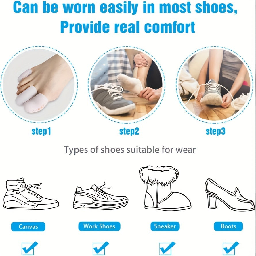 12 Gel Toe Caps Toe Protection For Bunions Big Toes Corns