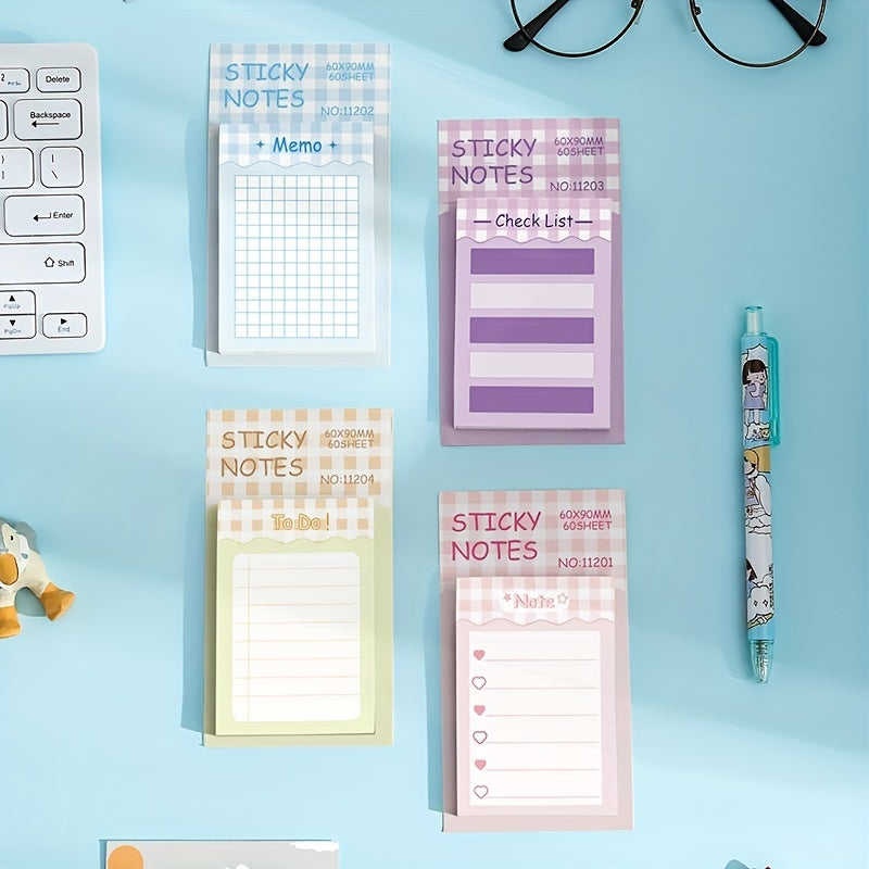 Cartoon Student Memo Notebook with Sticker