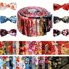 40pcs Japanese Jelly Cotton Fabric Patchwork Roll 6 48 Cm Quilting Strips