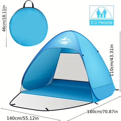 Large Pop Up Beach Tent UV Protection Lightweight Portable Tent
