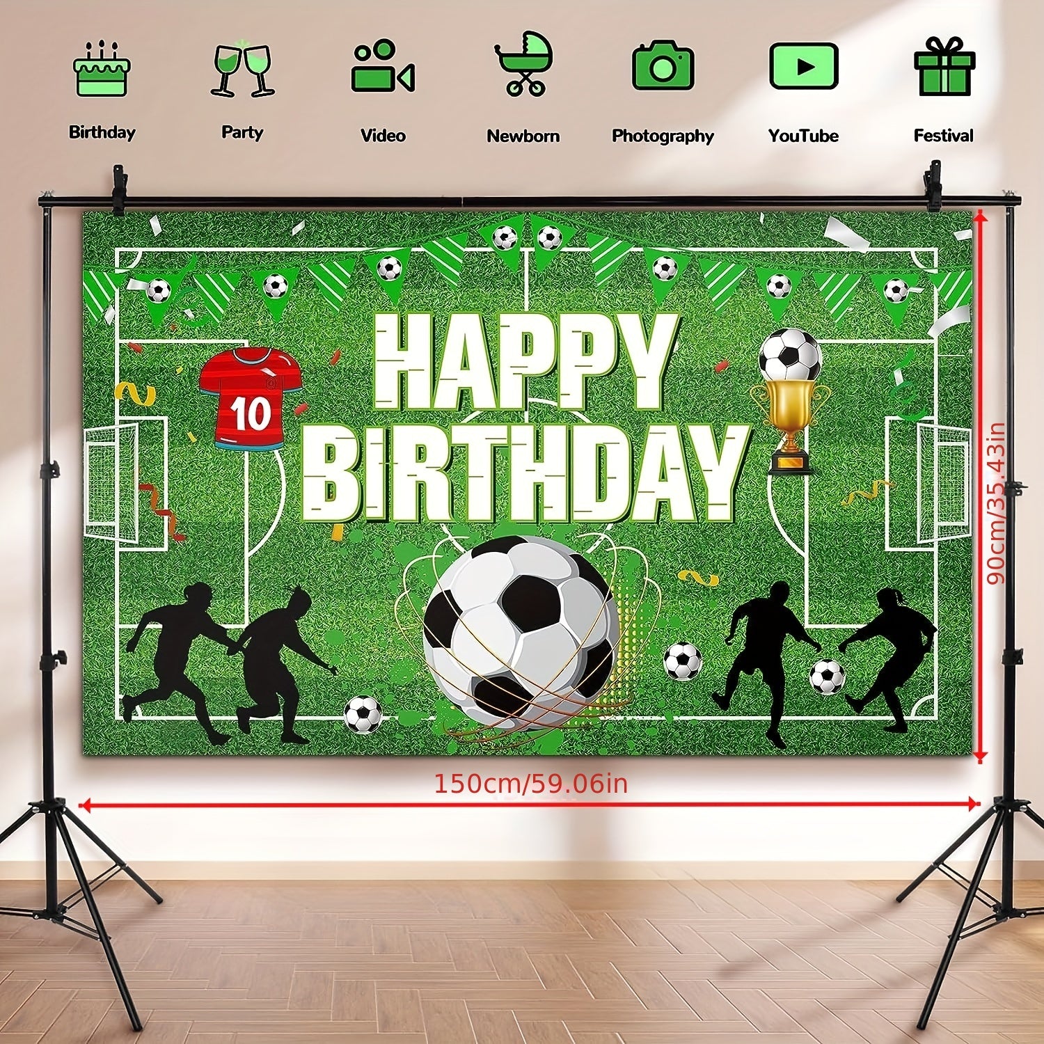 Soccer Ball Party Banner Soccer Birthday Decorations