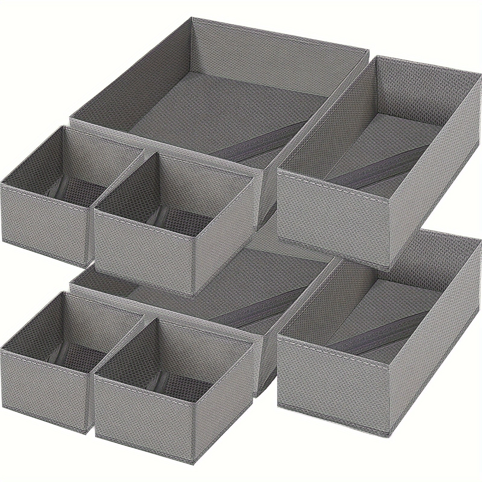 8pcs Foldable Clothes Drawer Organizer Set