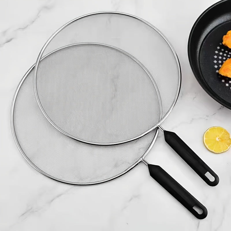 Fry Pan Splatter Screen Kitchen Insulation Pot Lid Splash Net