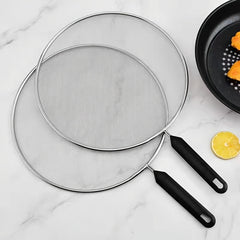 Fry Pan Splatter Screen Kitchen Insulation Pot Lid Splash Net